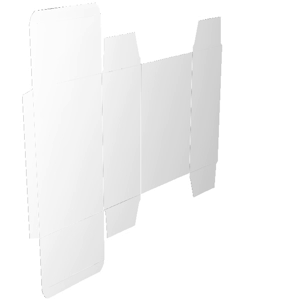 Faltschachtel mit 2 Einstecklachen